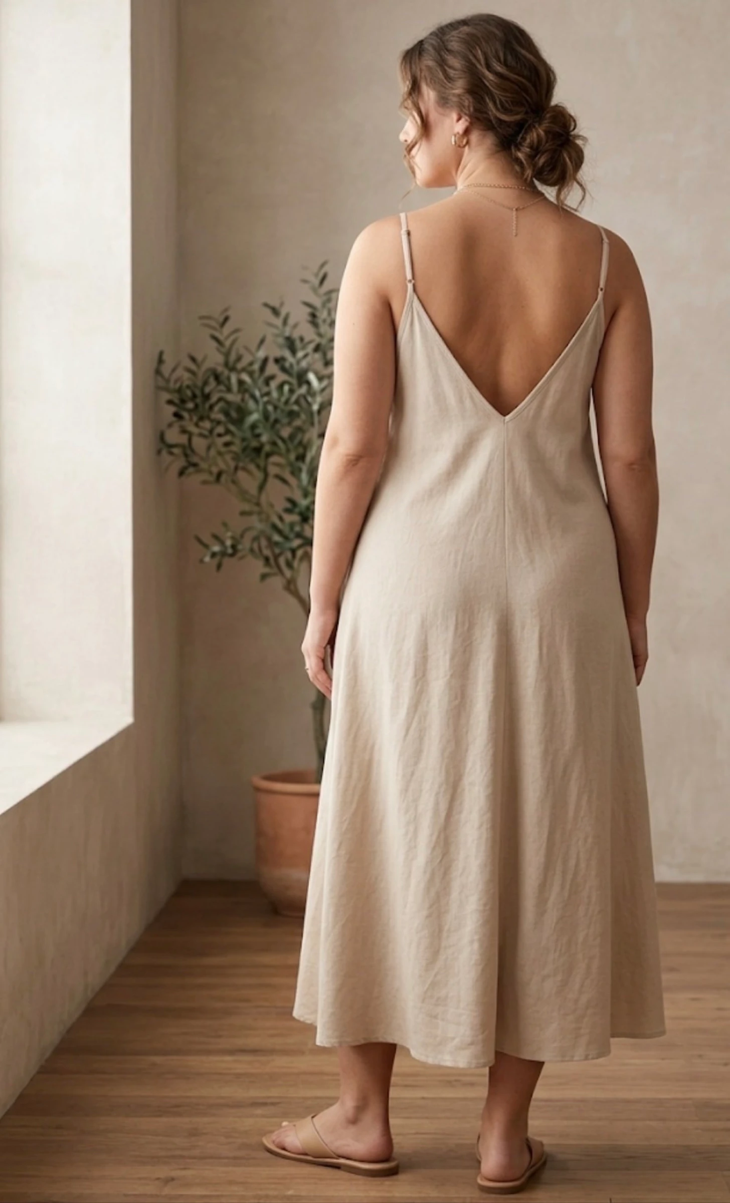 Cotton dress with raffia flower – photo 2